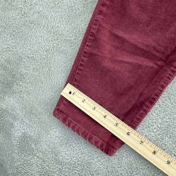 J.Crew Burgundy Corduroy Pants Womens Size 32 Cotton & Elastane 4998 - Picture 8 of 10